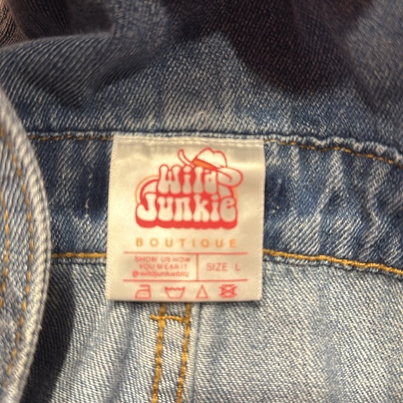 ⚜️ cute lil shortalls by WILD JUNKIE BOUTIQUE sz L - Picture 7 of 9